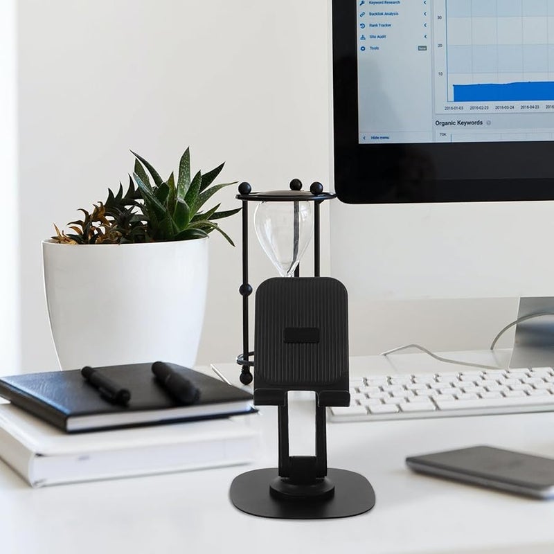 Adjustable Rotating Phone Stand 360 Degree Swivel Base for Live Streaming Office Desk Holder - Image 5